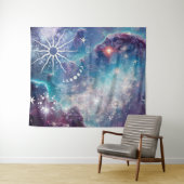 青紫色の天柄 タペストリー (インサイチュ(横))