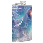 青紫色の天柄 フラスク (右)