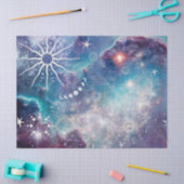 青紫色の天柄 薄葉紙 (クラフト)