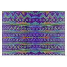 青紫色の幾何切削ボード