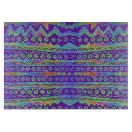 青紫色の幾何切削ボード カッティングボード