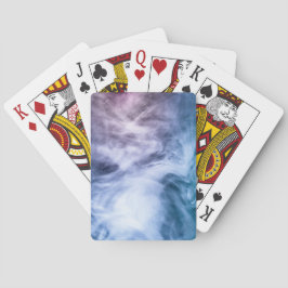 青紫色の白い抽象芸術雲が煙 トランプ