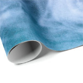 青紫色の白い抽象芸術雲が煙 ラッピングペーパー (ロールコーナー)