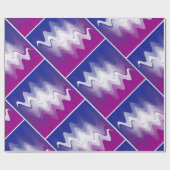 青紫色の白 ラッピングペーパー (フラット)