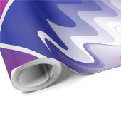 青紫色の白 ラッピングペーパー (ロールコーナー)