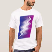 青紫色の白 Tシャツ (正面)
