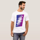 青紫色の白 Tシャツ (正面フル)