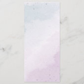 青紫色の花の植物性結婚植物 メニュー (裏面)