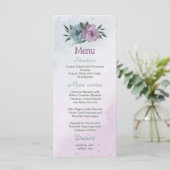 青紫色の花の植物性結婚植物 メニュー (スタンド正面)