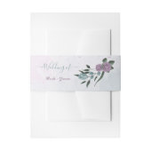 青紫色の花の植物性結婚植物 招待状ベリーバンド (正面例)