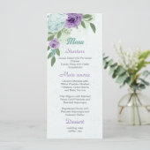 青紫色の花の緑の植物のメニュー メニュー (スタンド正面)