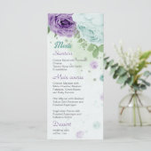 青紫色の花の緑の植物 メニュー (スタンド正面)