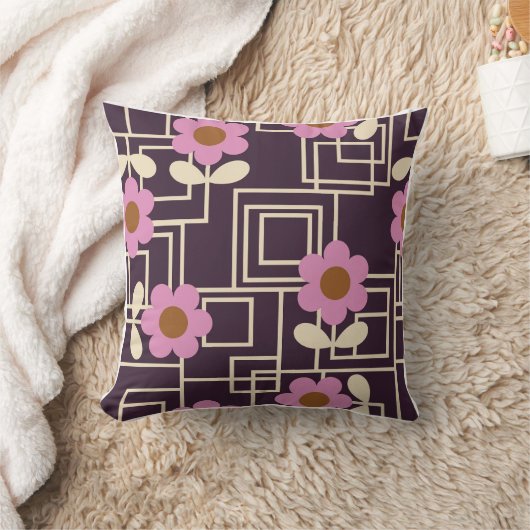 青紫色の花オウリ クッション (ブランケット)