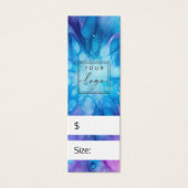 青紫色パターン価格つるラベル (正面)