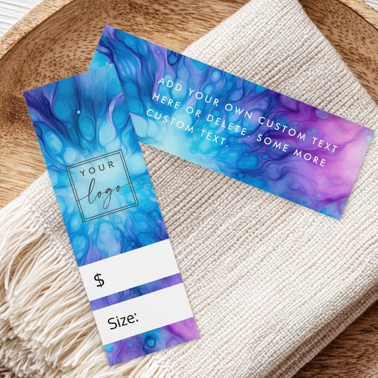 青紫色パターン価格つるラベル