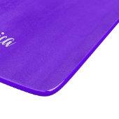 青紫色無地の平野 カッティングボード (角)