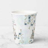 青紫色花卉婚前祝福茶会 紙コップ (右)