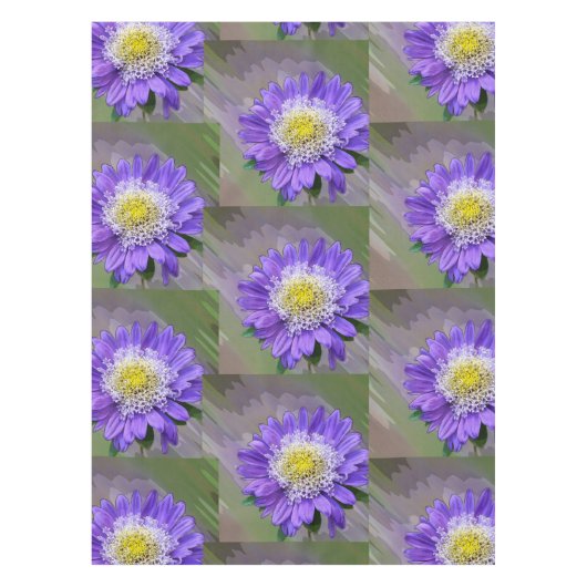 青紫色花 テーブルクロス (正面)