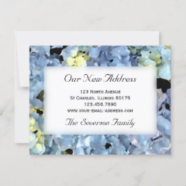 青紫陽花の新住所のお知らせ 案内状