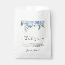 青紫陽花の植物性ベビーシャワー フェイバーバッグ