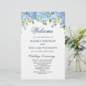 青紫陽花の結婚式プログラム (スタンド正面)