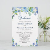 青紫陽花の結婚式プログラム (スタンド正面)