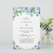 青紫陽花の結婚式プログラム (スタンド正面)