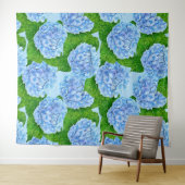 青紫陽花ウェトロール模様 タペストリー (インサイチュ(横))