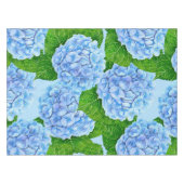 青紫陽花ウェトロール模様 テーブルクロス (正面(横))