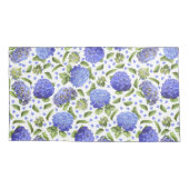 青紫陽花オールオーバーパターン 枕カバー (裏面-左)