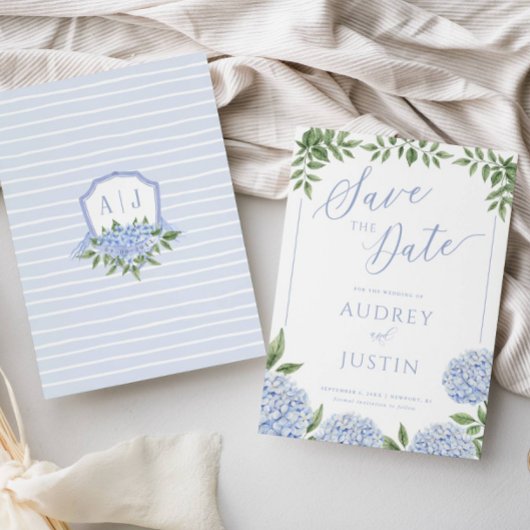 青紫陽花クレスト保存日 招待状