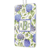 青紫陽花パタパーソナライズされたンモノグラム カーエアーフレッシュナー (左)