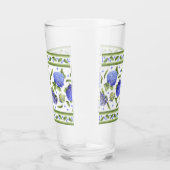 青紫陽花ファンシー縁ど タンブラーグラス (右)