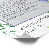 青紫陽花フォトプロップポスターフレーム ポスター (角)