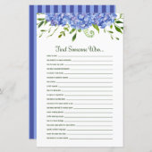 青紫陽花フローラが人を見つける (正面/裏面)