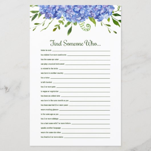 青紫陽花フローラが人を見つける (正面)