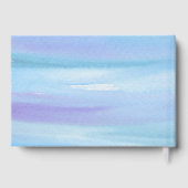 青紫陽花フローラ結婚のゲストブック ゲストブック (裏面)