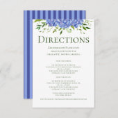 青紫陽花フローラ結婚の方向 エンクロージャーカード (正面/裏面)