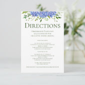 青紫陽花フローラ結婚の方向 エンクロージャーカード (スタンド正面)