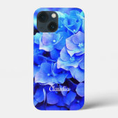 青紫陽花モノグラムのフローラ Case-Mate iPhoneケース (裏面)