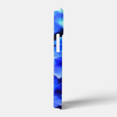 青紫陽花モノグラムのフローラ Case-Mate iPhoneケース (裏面 / 右)