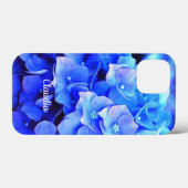 青紫陽花モノグラムのフローラ Case-Mate iPhoneケース (裏面 (横))