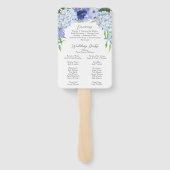 青紫陽花結婚の扇風機 ハンドファン (裏面)