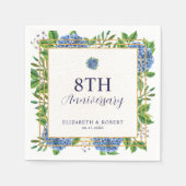 青紫陽花結婚命日 スタンダードカクテルナプキン (正面)