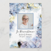 青紫陽花葬式 プログラム (正面)