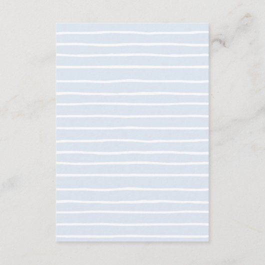 青紫陽花開花スクリプト詳細QRコードスモール エンクロージャーカード (裏面)