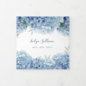 青紫陽花3折パンフレット 三つ折りカード (カバー)