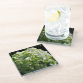 青紫陽花 ガラスコースター (アングル)