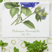 青紫陽花 キッチンタオル (折り畳み)