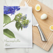 青紫陽花 キッチンタオル (四つ折り)